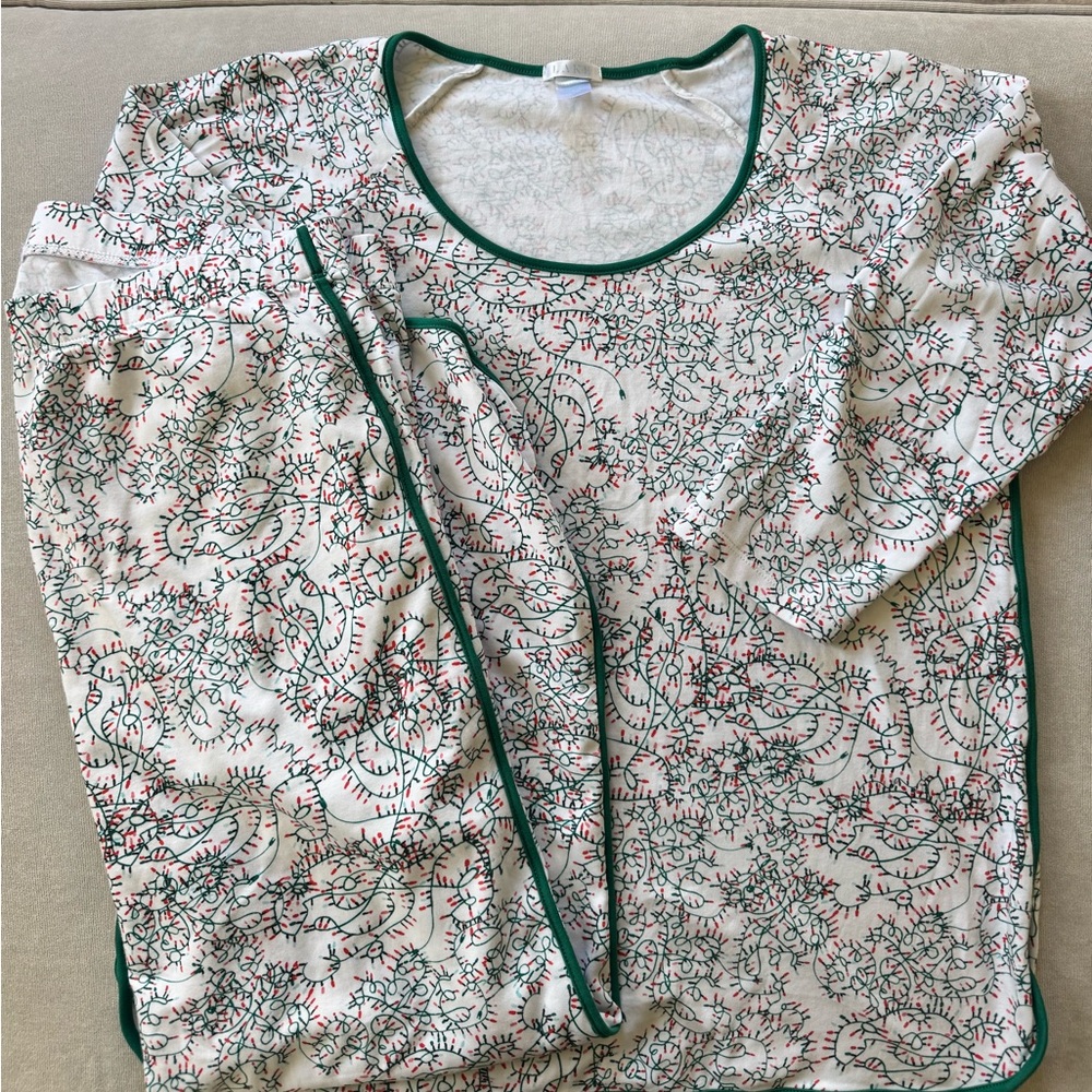 Lake Pajama Cotton pajamas in Holiday lights